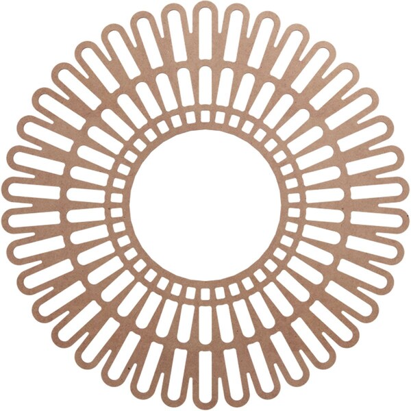 Ekena Millwork Cornelius Wood Fretwork Pierced Ceiling Medallion, Wood (Paint Grade), 40"OD x 14 7/8"ID x 3/8"T CMWP40X0375CRMF - main